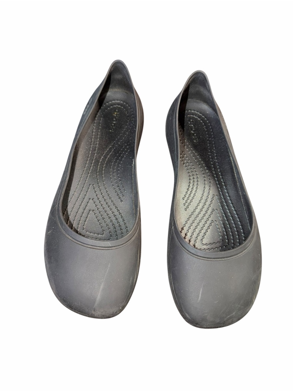 Crocs Black Brooklyn Flats Women’s Slip-On Ballet Shoes Size 7